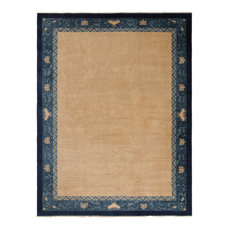 One-of-a-Kind Rectangle 8'9”x11'6” Hand Knotted Area Rug