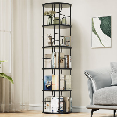 Bibliothèque rotative 5 niveaux 5 pièces