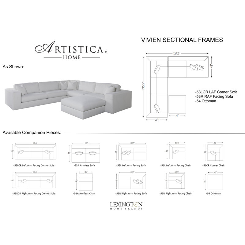 Artistica Upholstery Sectional