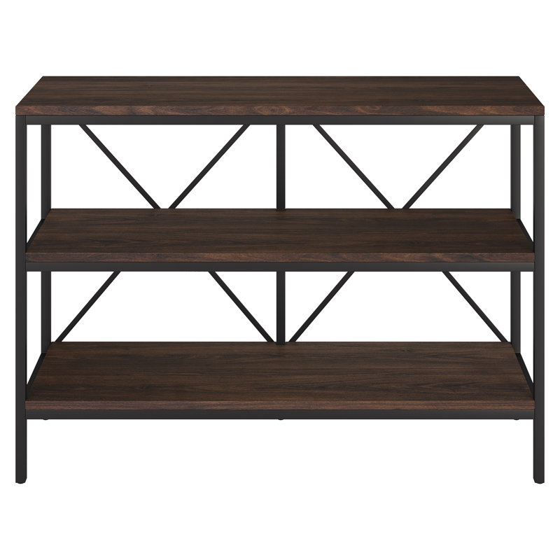 Console avec tablettes Kira , H 30 po x l 42 po x P 11,75 po, Brun