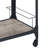 Jorgensen Rectangular Bar Cart in Rustic Oak and Charcoal