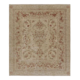 Rug & Kilim’S European Axminster Style Rug In Cream With Floral Patterns