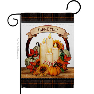 Double Sided 18.5 in. H x 13 in. W Polyester Garden flag