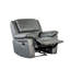 Fauteuil inclinable de style transitionnel avec finition gris foncé