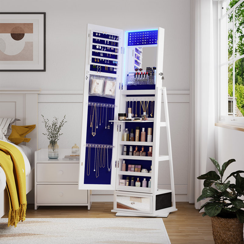 Jewelry Armoire, White