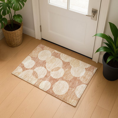 Premium Machine Washable Lubbers AMF1751 Geometric Rug