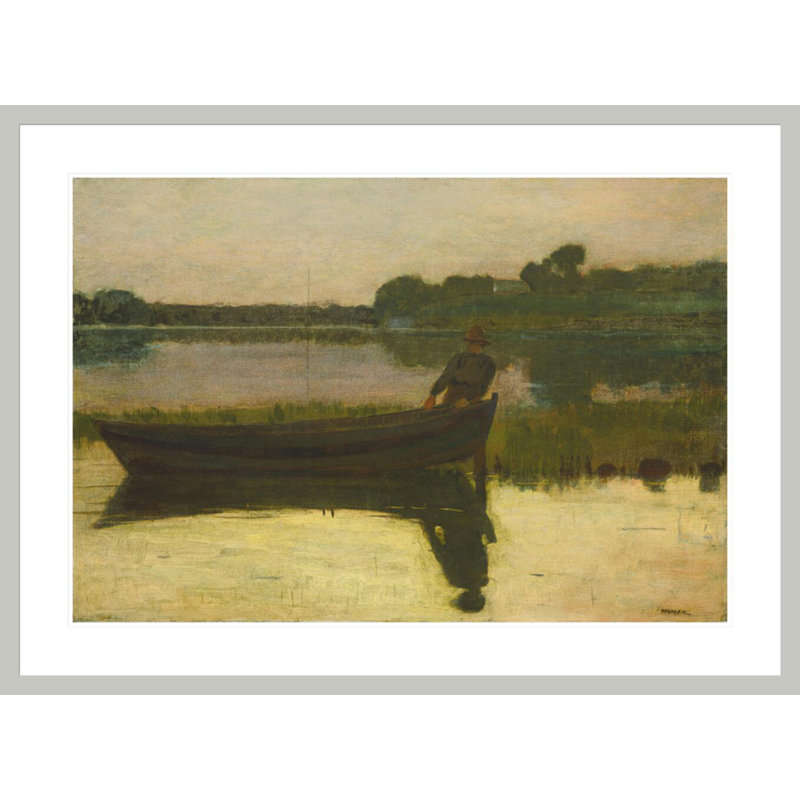 Coucher de soleil par Winslow Homer - estampe numérique encadrée, 30,59 po H x 41,5 po L
