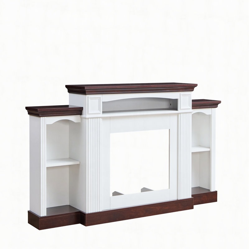 Meuble télé avec foyer électrique de 70 pouces Farmhouse Style
