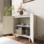 31,57 po H Armoire de rangement en bois à 2 portes avec tablette réglable-1558174213