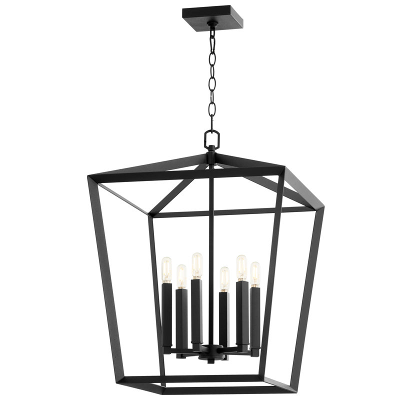 Hyperion 6 - Light Chandelier, Black