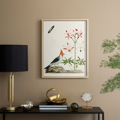 Bird in Habitat I, reproduction encadrée - bois massif