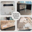 Bureau rectangulaire en bois manufacturé gris-109742017