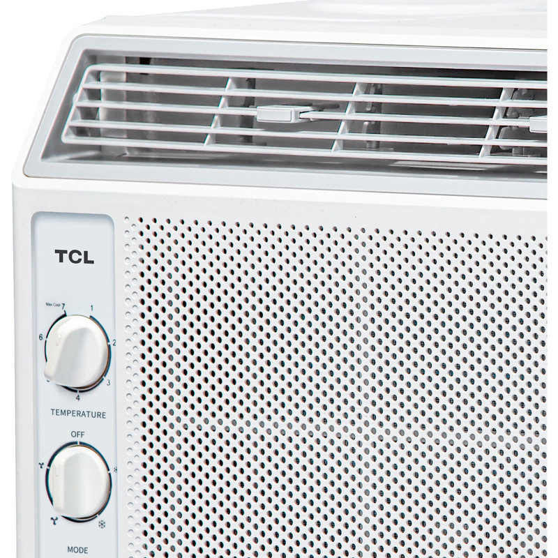 Climatiseur de fenêtre 5 000 BTU, 150 pieds carrés Pieds, filtre réutilisable facile à utiliser, conception compacte