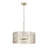 Panra 6 - Light 20" Drum Chandelier  with Clear Glass Prism-1476313435