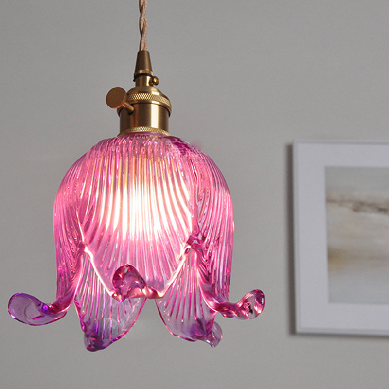 Luminaire suspendu 1 lumière Haylea, Mauve