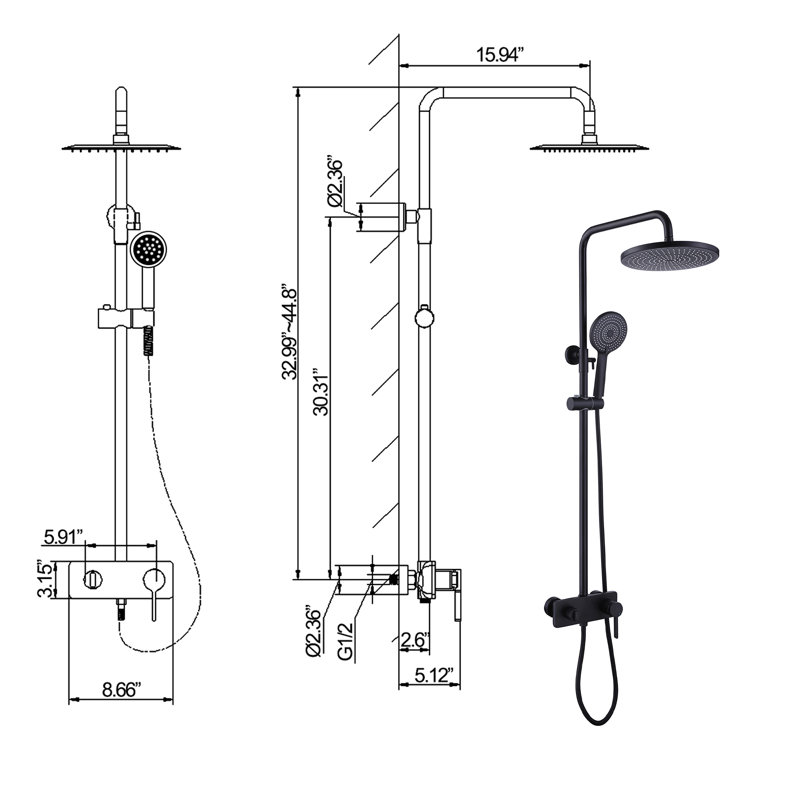 All-In-One Kit with Rough in-Valve
