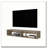 White Oak 2-Shelf Central Floating Media Rack-1324482425