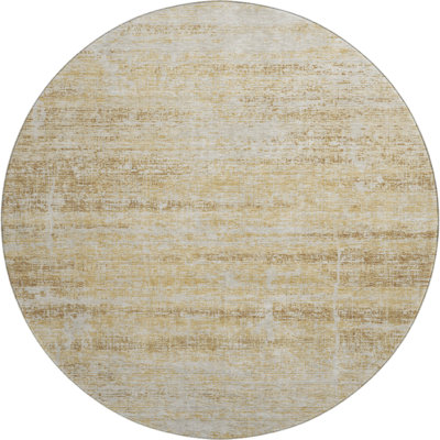 Premium Machine Washable Gerardo Gold Rug
