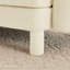Repose-pieds Lucas - polyester - beige-72620819