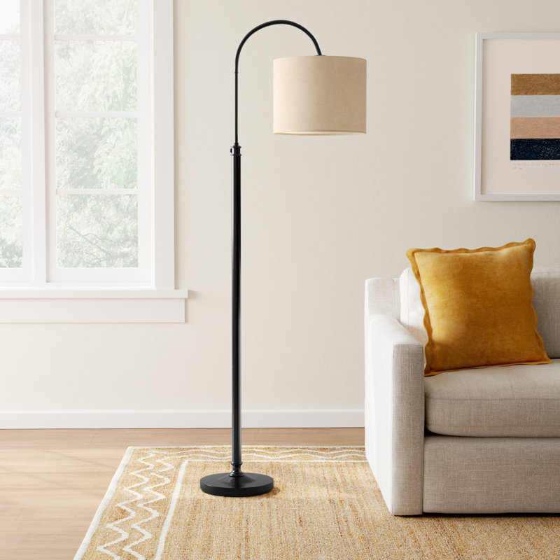 Elita 68'' Arched Floor Lamp, Antique Bronze