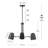 Aneesha 3 - Light Dimmable Geometric Chandelier