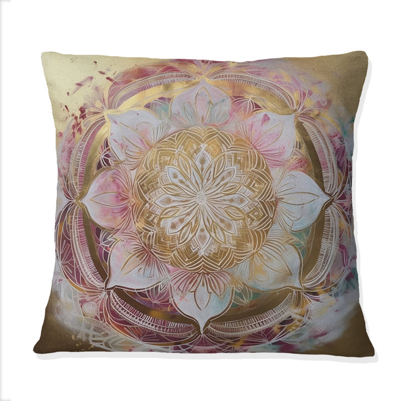 Coussin Rose Mandala II - Boho Mandala