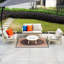 Acacia Wood Conversation Set With Cushions & Free Combination-2135576429