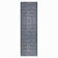 Chenille de coton bleue à motif floral antidérapant kilim-258869481