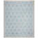 Rodgers Hand Woven Flat Weave Wool/Cotton Geometric Rug in Light Blue/Ivory