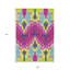 Tapis lavable intérieur ikat vert lime 9 pi x 12 pi