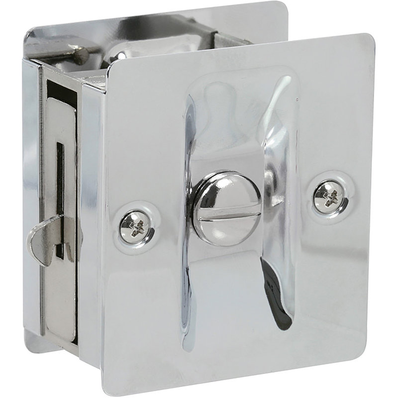 Verrou de porte d'intimité, Chrome