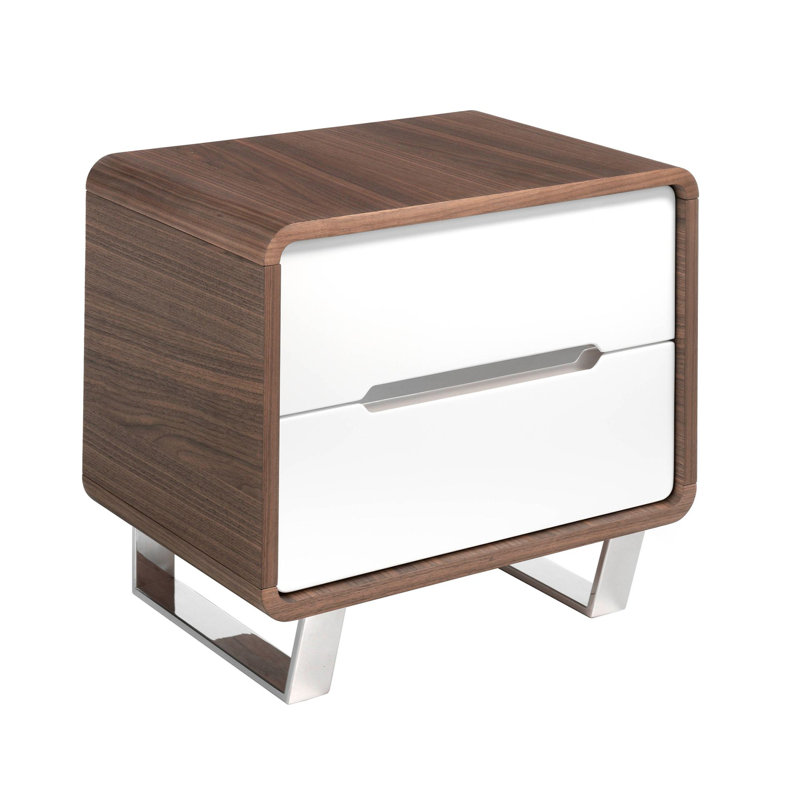 55cm W Manufactured Wood Bedside Table