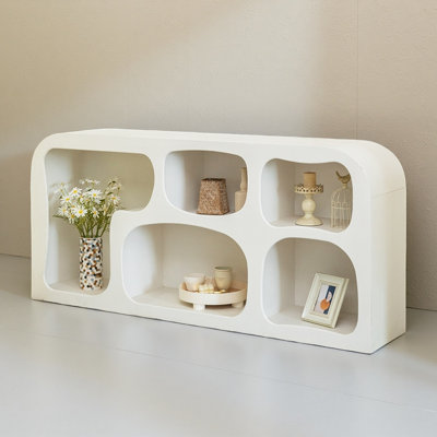 Simple Light Luxury Cream Style Display Cabinet