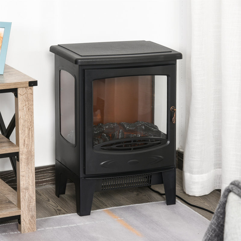 Chavez Belfry Heating 39cm W Black Electric Fireplace