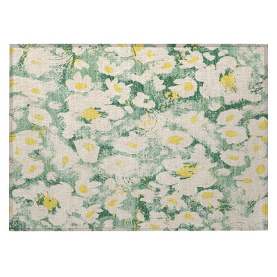 Tapis extérieur lavable antidérapant vert 2 pi x 3 pi
