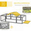 Cage à lapins en bois Pawhut-609862623