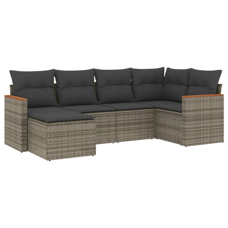 Ensemble de canapé de jardin modulaire en rotin PE Vidaxl