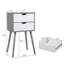 Armoire de chevet 2 tiroirs Modern