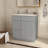 30 In. W X 21 In. D X 34.5 In. H In Shaker Plywood Ready To Assemble Floor Vanity Sink Base Kitchen Cabinet With Left Door-273398123