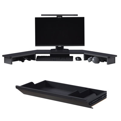 Alburga 10cm H x 135.9cm W K3141 Standing Desk Accessory Set
