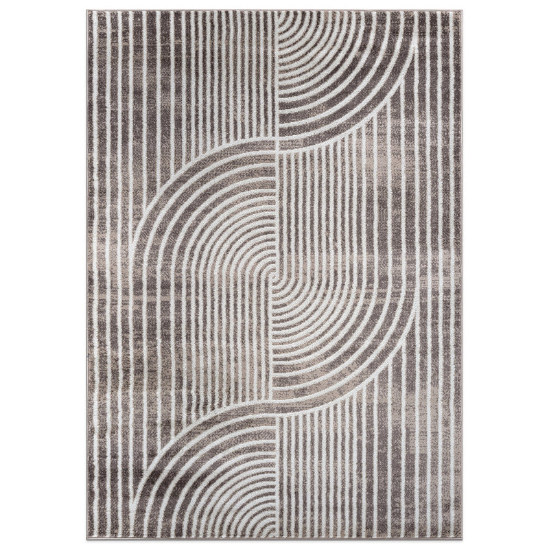 Rambo Contemporary Arch Knot Design Area Rug, Rectangle 8' x 10'