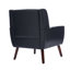 Jaqueze Upholstered Faux Leather Tufted Square Arm Accent Chair-1636238050