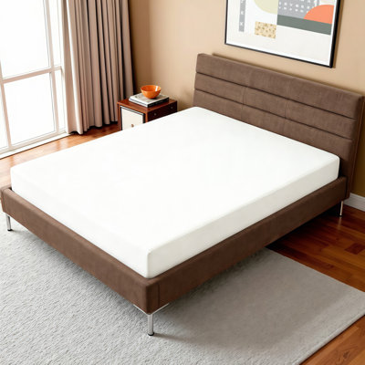 Matelas en mousse viscoélastique infusée de thé vert de qualité supérieure de 6/10 pouces - sans fibre de verre, support soulageant la pression pour un confort ultime - simple / double / grand / très grand