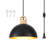Karinne 1 - Light 11.81" Modern Single Metal Dome Pendant with Plug-In Switch for Kitchen Island Dining Room Entryway-448552560