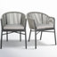 Chaise de patio avec coussin Domenica