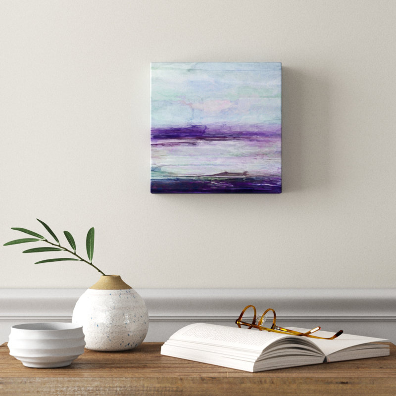 « mauve gris ii », peinture, H 10 po x l 10 po x p 1,5 po, Toile tendue