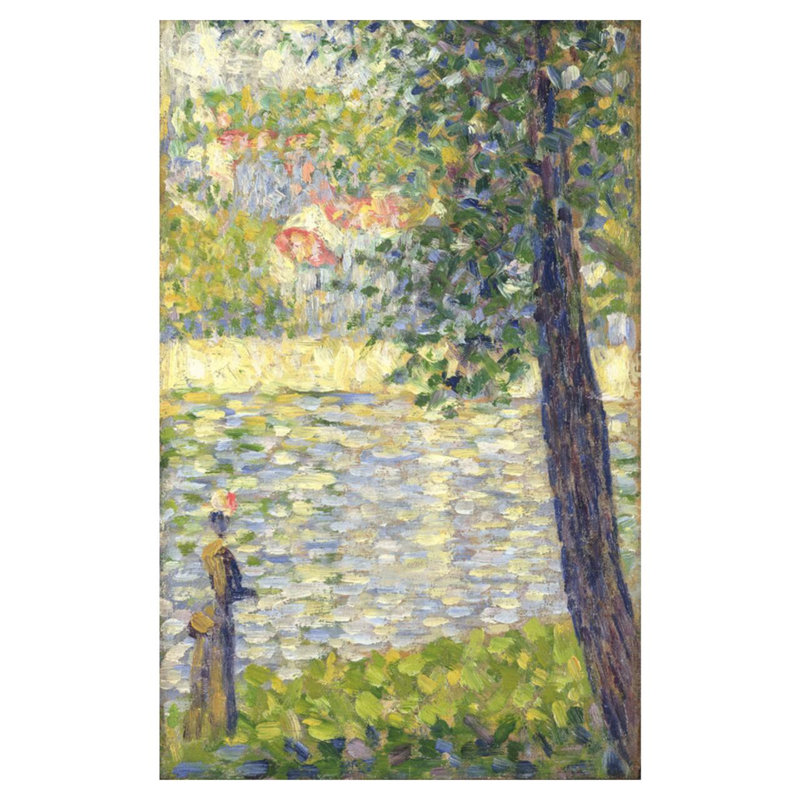 «The Morning Walk» par Georges Seurat - Estampe numérique, H 40 po x l 32 po