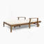 Double chaise longue de patio avec coussin-1442024952