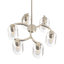 Lustre géométrique 6 lumières 20 pouces