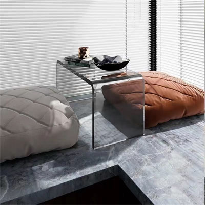 Table d'appoint en acrylique, table de bout
